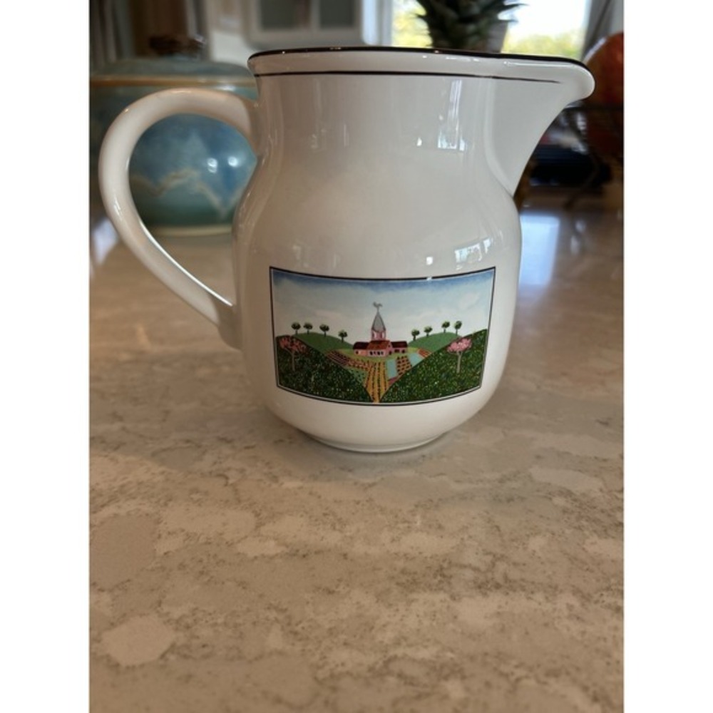 Villeroy And Boch Naïf Creamer/pitcher Vintage Two Sided‎ Design